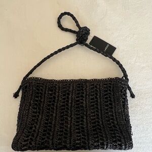 Black Woven Women's Bag